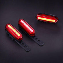 Load image into Gallery viewer, Rechargeable LED USB Mountain Bike Tail Light Taillight Safety Warning Bicycle Rear Light Bicycle Lamp Red High Intensity Rear LED Accessories Fits On Any Road Bikes Helmets
