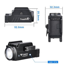 Load image into Gallery viewer, Rechargeable Spotlight Flashlight Waterproof  Adjustable High Lumen Super Bright USB LED Tactical Flashlight Gift Giving Torch Rail Mounted Flashlight For Outdoor Camping Hiking Fishing Jogging Walking
