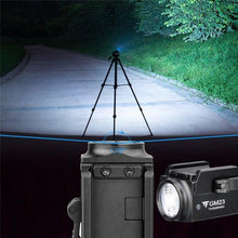 Load image into Gallery viewer, Rechargeable Spotlight Flashlight Waterproof  Adjustable High Lumen Super Bright USB LED Tactical Flashlight Gift Giving Torch Rail Mounted Flashlight For Outdoor Camping Hiking Fishing Jogging Walking
