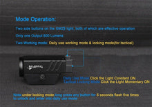 Load image into Gallery viewer, Rechargeable Spotlight Flashlight Waterproof  Adjustable High Lumen Super Bright USB LED Tactical Flashlight Gift Giving Torch Rail Mounted Flashlight For Outdoor Camping Hiking Fishing Jogging Walking
