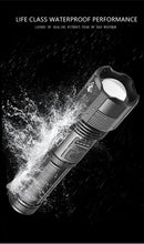 Load image into Gallery viewer, Rechargeable Tactical Flashlight USB LED High Quality Zoomable Torchlight High Lumen Super Bright Flashlight Waterproof Flashlight For Outdoor  Best Camping Hiking Riding Flashlight
