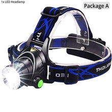 Load image into Gallery viewer, Rechargeable Ultra-bright High Lumen LED Headlamp Hands-Free USB Zoomable Headlight Waterproof  Super Bright Head Lights For Fishing Camping Hiking Riding JoggingTorch Flashlight
