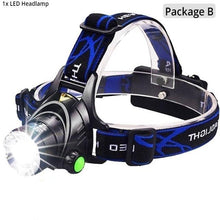Load image into Gallery viewer, Rechargeable Ultra-bright High Lumen LED Headlamp Hands-Free USB Zoomable Headlight Waterproof  Super Bright Head Lights For Fishing Camping Hiking Riding JoggingTorch Flashlight
