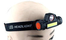 Load image into Gallery viewer, Rechargeable Waterproof Powerful LED Headlamp Portable Mini Built-in 18650 Battery Flashlight For  Portable Head Lamp Flashlight, Outdoor Lightweight Durable Headlight For Outdoor Running Camping Reading Fishing  Walking Jogging Headlight
