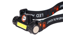 Load image into Gallery viewer, Rechargeable Waterproof Powerful LED Headlamp Portable Mini Built-in 18650 Battery Flashlight For  Portable Head Lamp Flashlight, Outdoor Lightweight Durable Headlight For Outdoor Running Camping Reading Fishing  Walking Jogging Headlight
