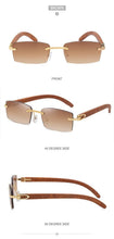 Load image into Gallery viewer, Rectangle Sunglasses for Men/Women Small Rimless Square Shade Eyewear  Sunglasses For Men Super Clear Rimless Sunglasses  Classic Driving Square Sunglasses
