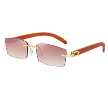 Load image into Gallery viewer, Rectangle Sunglasses for Men/Women Small Rimless Square Shade Eyewear  Sunglasses For Men Super Clear Rimless Sunglasses  Classic Driving Square Sunglasses
