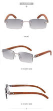 Load image into Gallery viewer, Rectangle Sunglasses for Men/Women Small Rimless Square Shade Eyewear  Sunglasses For Men Super Clear Rimless Sunglasses  Classic Driving Square Sunglasses
