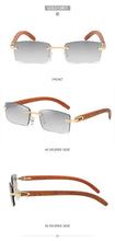 Load image into Gallery viewer, Rectangle Sunglasses for Men/Women Small Rimless Square Shade Eyewear  Sunglasses For Men Super Clear Rimless Sunglasses  Classic Driving Square Sunglasses
