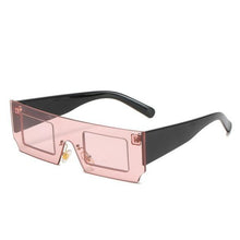 Load image into Gallery viewer, Rectangle Sunglasses for Women Retro Trendy Fashion Glasses Oval Lenses Narrow Thin Square Frame with UV400 Protection Decent Contrast Color Slice Box Style Glasses In Ocean Color  Sunglasses For Men &amp; Women
