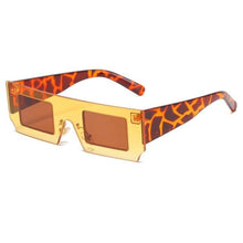 Load image into Gallery viewer, Rectangle Sunglasses for Women Retro Trendy Fashion Glasses Oval Lenses Narrow Thin Square Frame with UV400 Protection Decent Contrast Color Slice Box Style Glasses In Ocean Color  Sunglasses For Men &amp; Women
