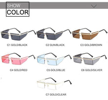 Load image into Gallery viewer, Rectangle Sunglasses Frameless Glasses Classic New Small Rimless Sunglasses For Women New Fashionable Square Sunglasses For Men New Eyewear Retro Rectangle Shape Glasses For Female In New Shades
