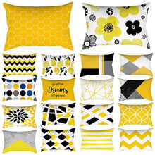 Load image into Gallery viewer, Rectangle Yellow Pillow Case Sofa Car Seat Cushion Cover Home Textile Modern Decorative Geometric Outdoor Pillow Cushion Covers Case For Couch Living Room Fashion Pillowcase 30x50CM
