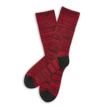 Load image into Gallery viewer, Red / Black Marl Casual Socks

