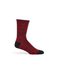 Load image into Gallery viewer, Red / Black Marl Casual Socks
