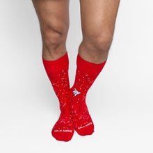 Load image into Gallery viewer, Red Confetti Dress Socks
