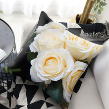 Load image into Gallery viewer, Red Flower Cushion Pillow Covers Love Pillow Covers Decorative Linen Square Couple Cushion Cases Home Decor Polyester Throw Pillow Case Super Soft Short Plush Cushion Cover Festive Home Decorative Cushions 45X45CM
