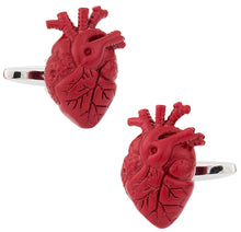 Load image into Gallery viewer, Red Heart Cufflinks
