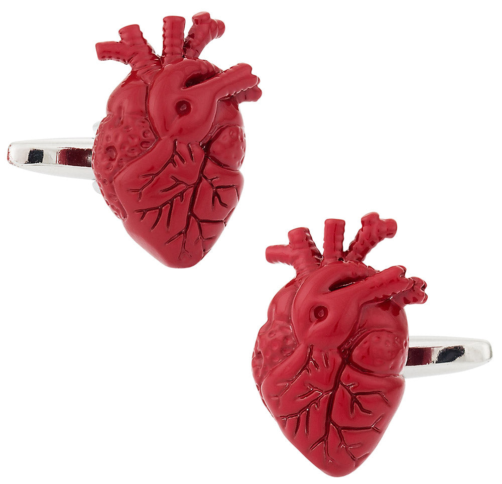 Red Heart Cufflinks