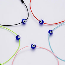 Load image into Gallery viewer, Red String Bracelets Simple Lightweight Bracelet Handmade Braided Rope Blue Eye Charm Jewelry For Women Children Handmade Braided Rope Matching Bracelet Adjustable Blue Eye Charm Bracelets For Men And Women
