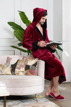 Load image into Gallery viewer, Men’s Robe with Hood – Ultra-Soft Plush Comfort for Everyday Use
