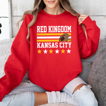 Load image into Gallery viewer, Red Kingdom Stripes Tee or Sweatshirt
