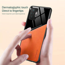 Load image into Gallery viewer, Redmi Note10 Pro Case Leather Car Magnetic Holder Cover For Xiaomi Redmi Note 10 11 Pro 11S 10S 10T Soft Frame Shockproof Luxury Pattern Leather Slim Protective Case
