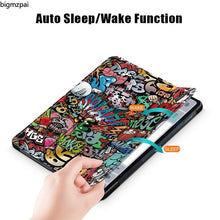 Load image into Gallery viewer, Redmi pad 2022 10.6 For Tablet Xiaomi Pad 5 Case Kids Folding Smart Cover Leather Protective Cover Mi Pad 5 Pro Case Stand Function Leather Case Cover Printed High Quality Leather Protective Cover

