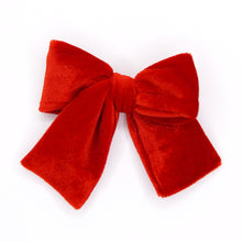 Load image into Gallery viewer, Red Velvet Petite Hair Bow
