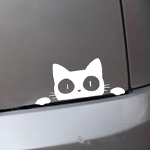 Load image into Gallery viewer, Reflective Peeking Cat Animal Car Styling Decorative Stickers Auto Window Decals Reflective PET Cartoon Car Vinyl Sticker Decal Car Accessories  Cat Watching Vinyl Reflective Decals Waterproof Funny Self-Adhesive for Car Window Bumper Laptop Motorcycle
