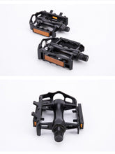 Load image into Gallery viewer, Reflective Setting On Both Sides All-aluminum Large Pedal Bicycle Universal Non-slip Pedal Riding Equipment Bike Pedals Mountain Road Bicycle Flat Pedal-Universal Lightweight Aluminum Alloy Platform Pedal For Travel Cycle-Cross The Road
