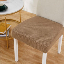 Load image into Gallery viewer, Removable Washable Anti-Dust Dinning Room Chair Seat Cushion Elastic Solid Printed Seat Cover For Chair Slipcovers For Dining Room Chair Protector Chair Cover Thick Stretch Chair Cover Removable Washable Dining Room Chair Protector Cover Seat Slipcover
