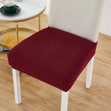 Load image into Gallery viewer, Removable Washable Anti-Dust Dinning Room Chair Seat Cushion Elastic Solid Printed Seat Cover For Chair Slipcovers For Dining Room Chair Protector Chair Cover Thick Stretch Chair Cover Removable Washable Dining Room Chair Protector Cover Seat Slipcover
