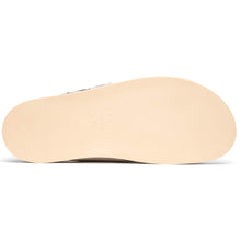 Load image into Gallery viewer, 06-105-TPE RENA Italian Goatskin Suede Python Embossed Slide Taupe
