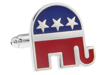 Load image into Gallery viewer, Republican GOP Elephant Cufflinks
