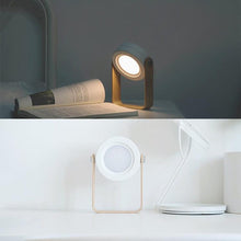 Load image into Gallery viewer, Retractable Bedroom Bedside Reading Light Folding Led Desk Lamp Wooden Handle Portable Lantern Light For Camping Emergency Lamps Decorative Table Lamp Cute Study Lamps for Bedroom Décor

