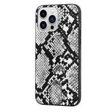 Load image into Gallery viewer, Retro Crocodile Leopard Snake Zebra Pattern Texture PU Leather Cases For iPhone 14 13 Phone Cover Unique Design Shockproof Soft Grip Leather Phone Case For iPhone
