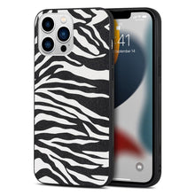 Load image into Gallery viewer, Retro Crocodile Leopard Snake Zebra Pattern Texture PU Leather Cases For iPhone 14 13 Phone Cover Unique Design Shockproof Soft Grip Leather Phone Case For iPhone
