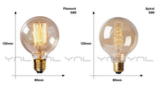 Load image into Gallery viewer, Retro Edison Bulb ST64 A19 T45 G80 G95 G125 Incandescent Light Bulb E27 220V 40W filament bulb lighting tubes Edison
