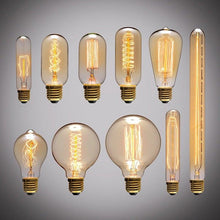 Load image into Gallery viewer, Retro Edison Light Bulb Vintage Edison Lamp Vintage Incandescent  Edison Light Bulbs Edison Filament Light Bulb Dimmable Warm White Different Shape Light
