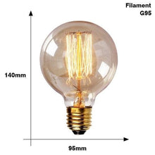 Load image into Gallery viewer, Retro Edison Light Bulb Vintage Edison Lamp Vintage Incandescent  Edison Light Bulbs Edison Filament Light Bulb Dimmable Warm White Different Shape Light
