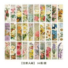 Load image into Gallery viewer, Retro Image Collection Paper Bookmarks Bookmarks For Books Share Book Markers Tab For Books Stationery Creative Poetic Bookmarks Painting Style Bookmarks Literary Bookmarks Message Cards Book Notes Paper Page Holder Reading Bookmarks For Women Men Kids
