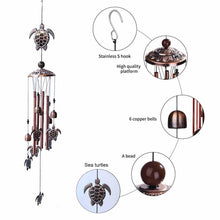 Load image into Gallery viewer, Retro Metal Romantic Wind Catcher Animal Wind Chime Iron Art Wind Bell Tubes Aluminum Tubes Hanging Art Wind Bell Gift Hanging Pendant Ornament For Home Xmas Mom Gifts Festival Balcony Garden Decoration
