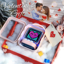 Load image into Gallery viewer, Retro Pixel Art Bluetooth Speaker and Alarm Clock
