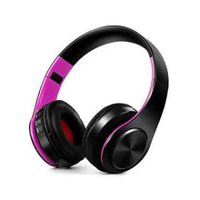 Load image into Gallery viewer, Retro Stereo Earphones Bluetooth Headphone Music Headset FM And Support SD Card With Mic And Volume Control, Wireless And Wired Headset

