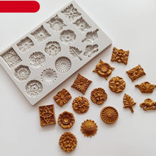 Load image into Gallery viewer, Reusable Retro Silicone Fondant Chocolate Aroma Stone Ornaments Resin Sugarcraft Mold For Pastry Cup Cake Decorating Crystal Stones Silicone Mold For Kitchen
