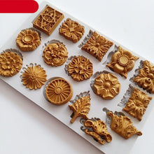 Load image into Gallery viewer, Reusable Retro Silicone Fondant Chocolate Aroma Stone Ornaments Resin Sugarcraft Mold For Pastry Cup Cake Decorating Crystal Stones Silicone Mold For Kitchen
