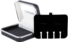 Load image into Gallery viewer, Men&#39;s Ribbed Mother of Pearl Silver Tuxedo Cufflinks &amp; Studs
