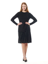 Load image into Gallery viewer, Ribbed Top Layered with Pleated Underdress
