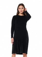 Load image into Gallery viewer, Ribbed Top Layered with Pleated Underdress
